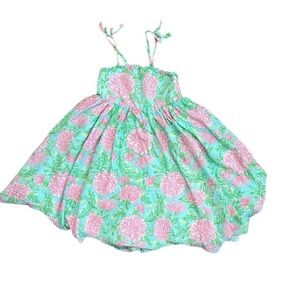 Tommy Bahama Pink and Green Casual Dress